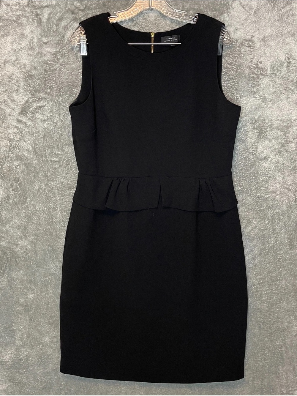 Banana Republic Black Sleeveless Peplum Midi Dress